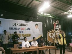Deklarasi Tim Relawan Berani, Mendukung Erwin – Sahid Pada PSU Parigi Moutong