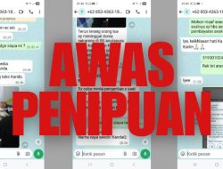 Modus Baru Penipuan Catut Media KabarSulteng, Waspadalah