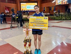 Mahasiswi Asal Parigi Moutong Juara Tenis Meja Nasional 2025