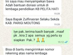 Penipuan Catut Nama Sekda Parigi Moutong, Warga Diimbau Waspada