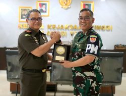 Danpuspomad dan Kajati Sulteng Perkuat Sinergi Penegakan Hukum