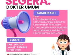 Gelombang Kritik Publik, RSUD Raja Tombolotutu Kualifikasi Dokter di Utamakan Non Muslim