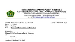 Kemarau Panjang, Kemenag Parigi Moutong Imbau Umat Gelar Istisqa