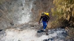 Tagana Parigi Moutong Padamkan Karhutla di Medan Ekstrem