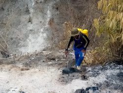 Tagana Parigi Moutong Padamkan Karhutla di Medan Ekstrem
