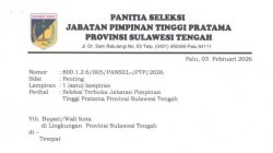 Pejabat Parimo Ramaikan Seleksi Terbuka Pemprov Sulteng