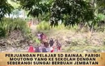 Jembatan Impian Siswa Bainaa Barat Mulai Dibangun Bersama