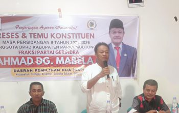 Reses Toribulu Serap Aspirasi, Fokus Pertanian, Nelayan, dan Kerja