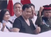 Prabowo Turun Sapa Buruh Usai Pidato May Day