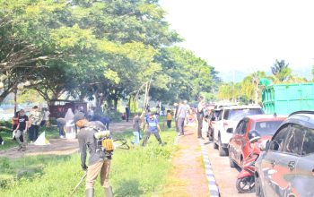 Erwin Burase Pimpin Kerja Bakti Massal Bersihkan Kawasan Perkantoran
