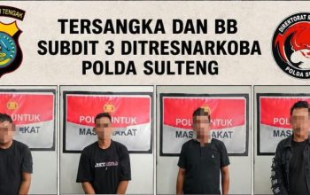 Polda Sulteng Ungkap Jaringan Sabu, Empat Terduga Diamankan di Parimo