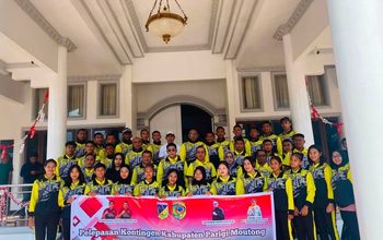 Bupati Parimo Lepas Kontingen POPDA Menuju Ajang Sulteng