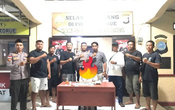 Polsek Torue Bersama Tim URC Reskrim Tindak Terduga Pengedar Sabu