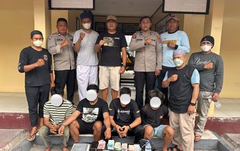 Polsek Parigi Amankan Empat Orang, Sita Puluhan Paket Diduga Sabu